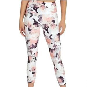 Balance Collection Women's White/Black/Pink Water Mark Leggings